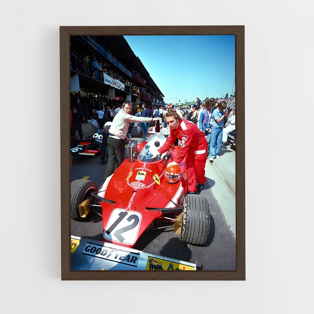 Poster Ferrari Vitesse pilote – affiche Voitures de Formule 1 (vue 5)